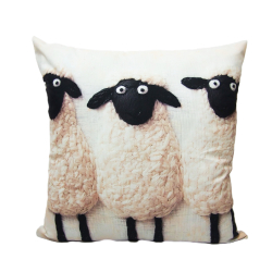 Poduszka Dekoracyjna Czarna owca 3D 40x40cm